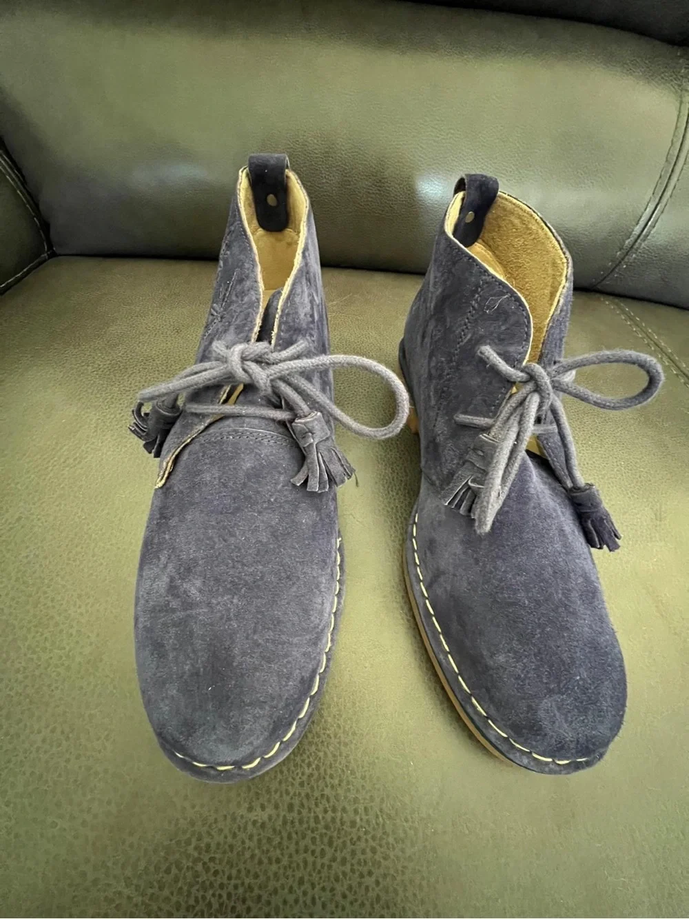 Hush puppies Navy and Brown Casual Slip-On Loafers